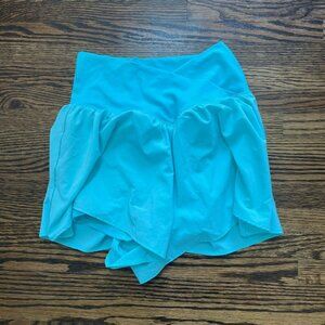 Aerie Women's Athletic Crossover Shorts in Aqua